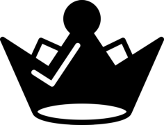 Queen Royal Crown Sticker Svg Vector, Free Vectors File